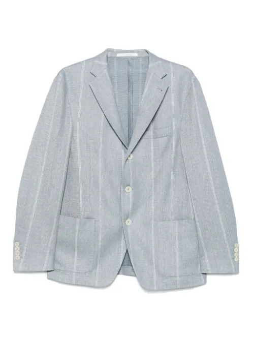 Eleventy blazer à rayures - Bleu - Eleventy - Modalova
