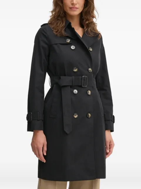 Sisley belted double-breasted trench coat