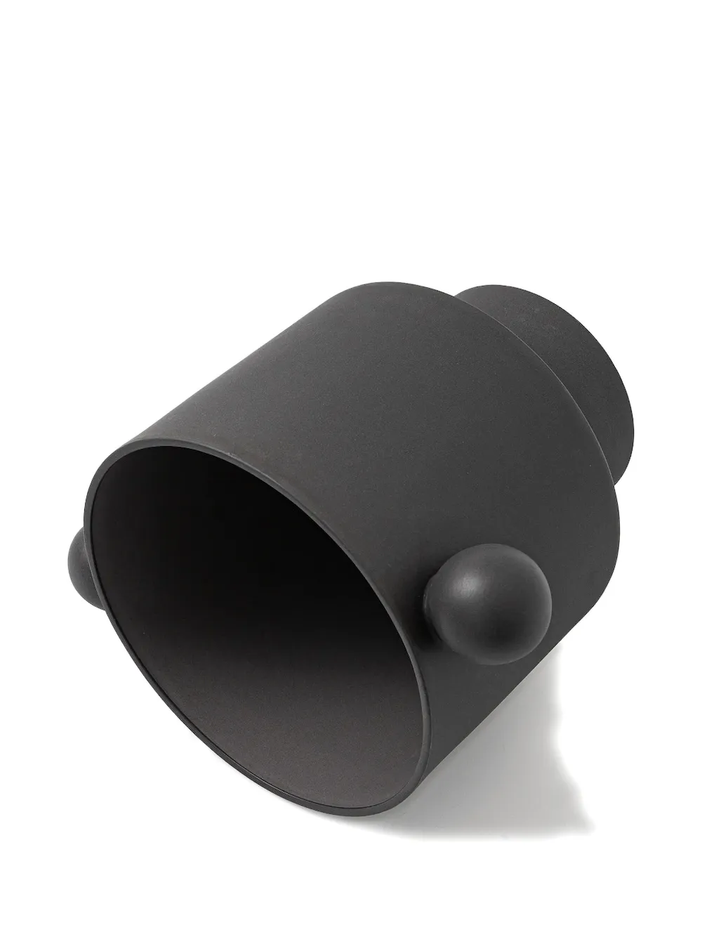 Oyoy Spherical-handle Vase In Black