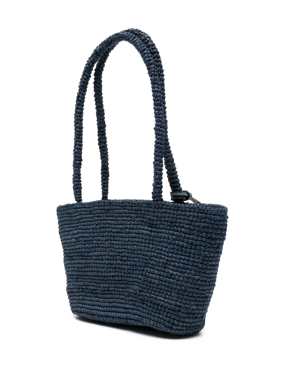 Manebi Panier leren shopper - Blauw