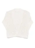 Antonelli sequin-embellished cardigan - Neutrals