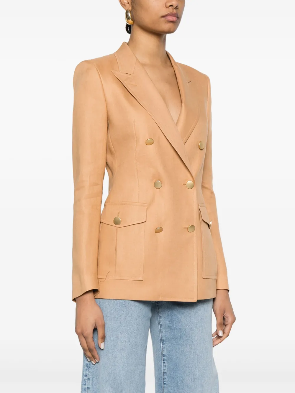 Tagliatore Blazer met dubbele rij knopen Bruin