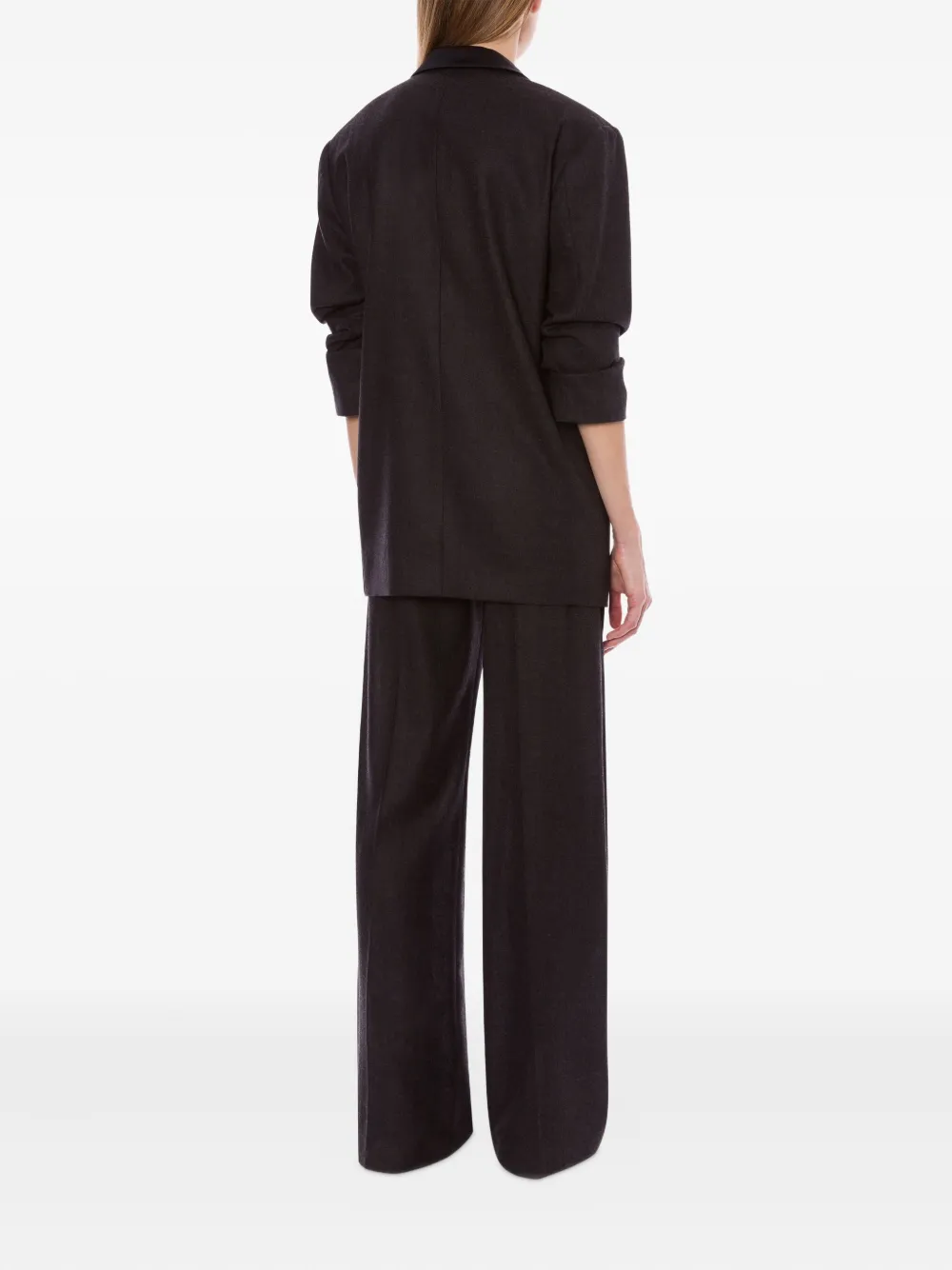 Alberta Ferretti Wollen blazer met dubbele rij knopen Grijs