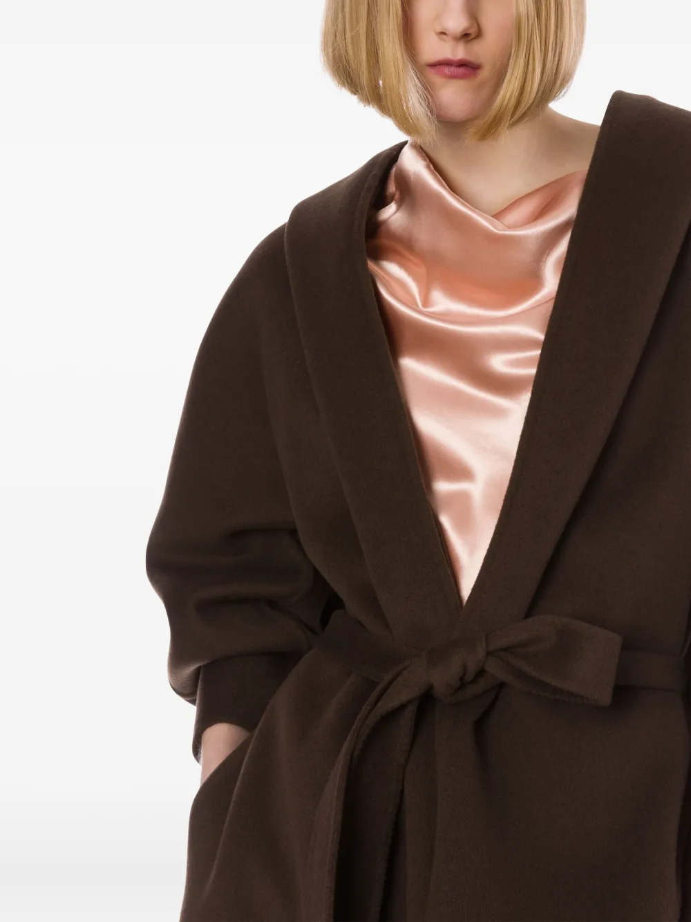 Alberta Ferretti Jas van wol-kasjmier Bruin