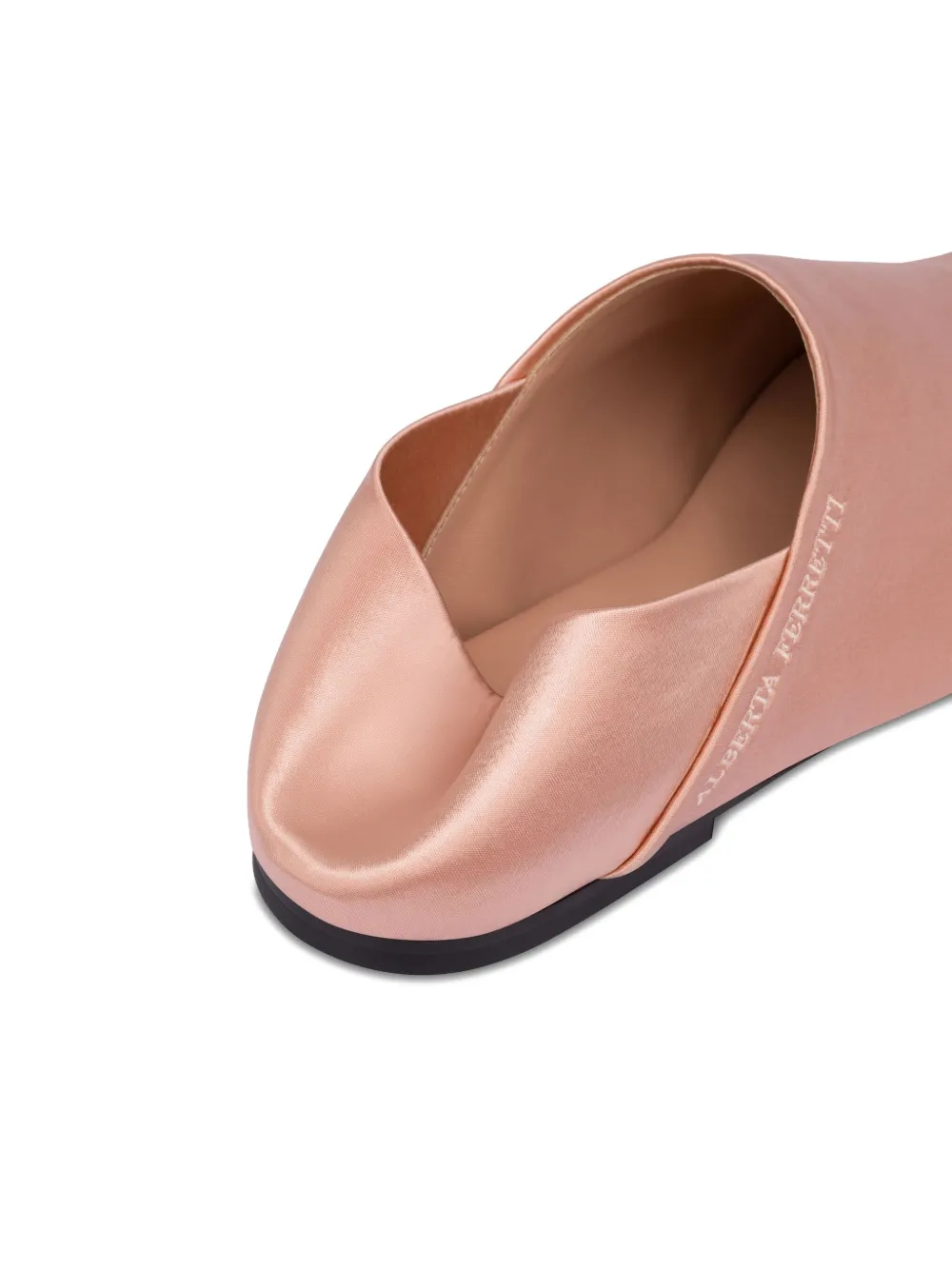 Alberta Ferretti satin loafers Pink