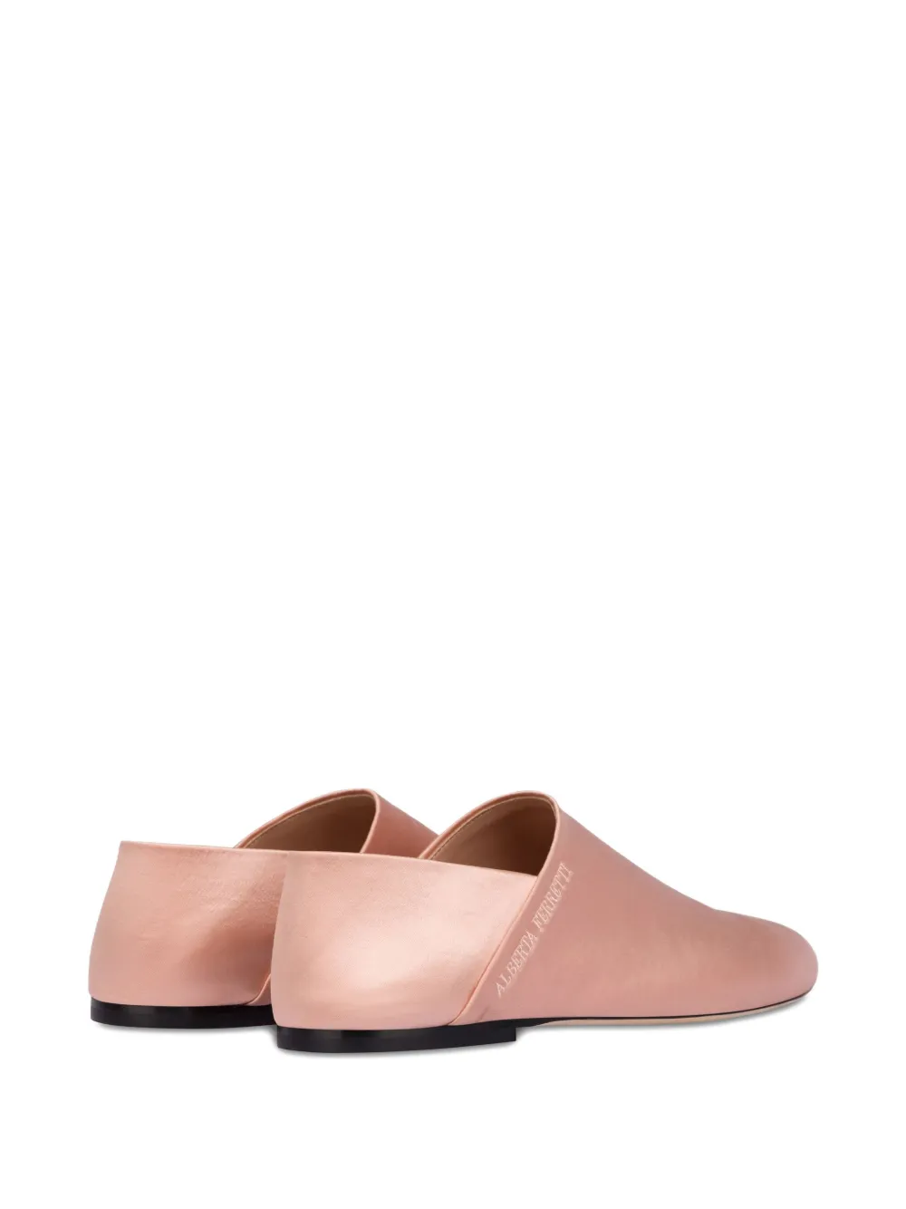 Alberta Ferretti satin loafers Pink
