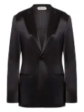 Alberta Ferretti satin blazer - Black