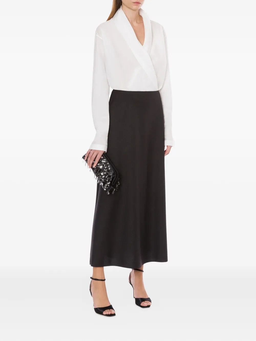 Alberta Ferretti Katoenen shirt Wit