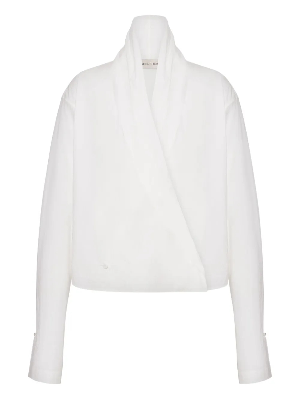 Alberta Ferretti Katoenen shirt Wit
