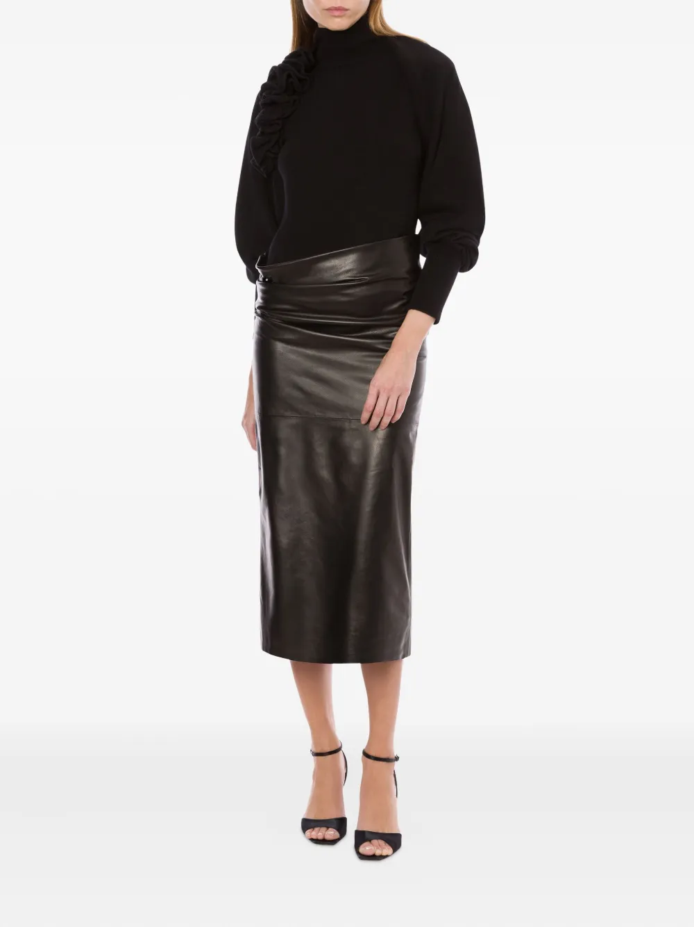 Alberta Ferretti Trui met applicatie Zwart
