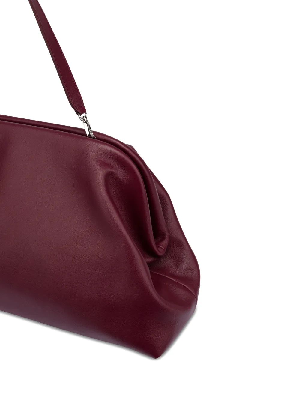 Alberta Ferretti Leren clutch Rood