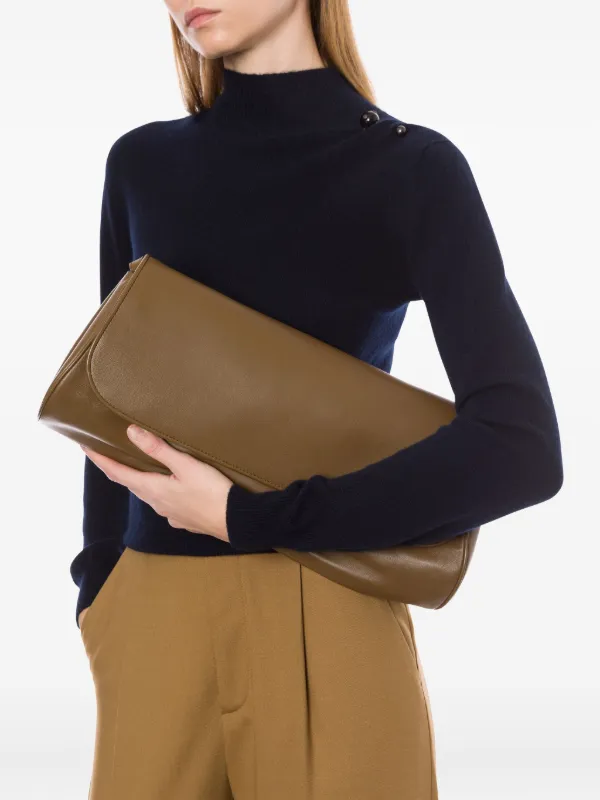 Alberta Ferretti レザーショルダーバッグ | ブラウン | FARFETCH JP