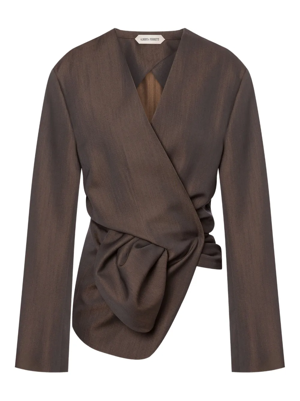 Alberta Ferretti Blouse met ruches Grijs