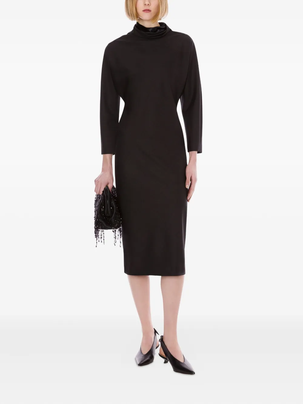 Alberta Ferretti Jurk met col Grijs