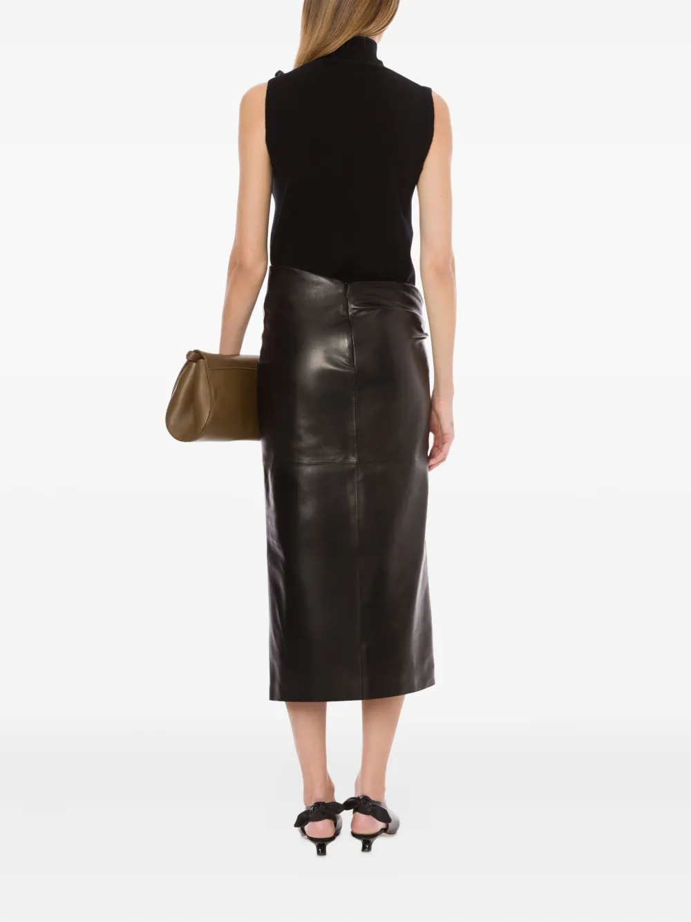 Alberta Ferretti Kasjmier spencer Zwart
