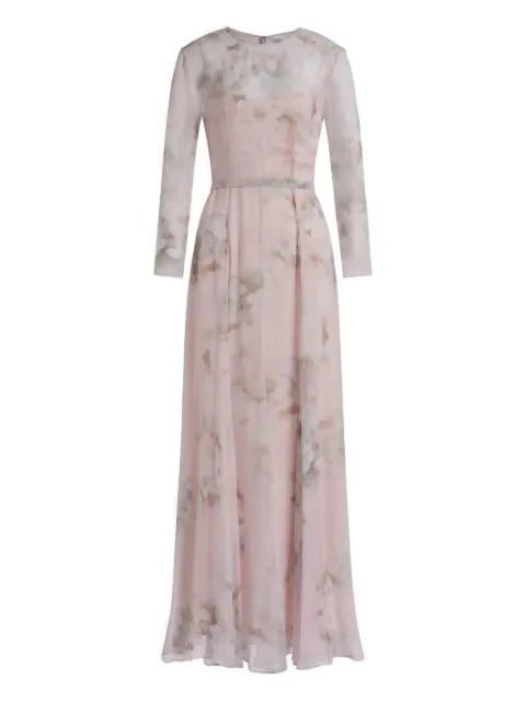 Alberta Ferretti floral-print belted maxi dress