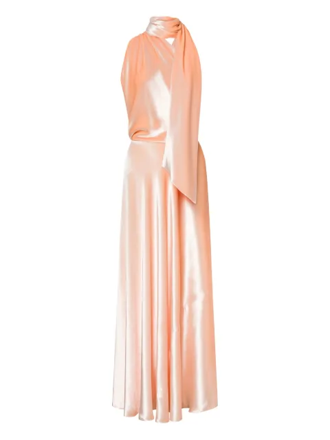 Alberta Ferretti satin long dress