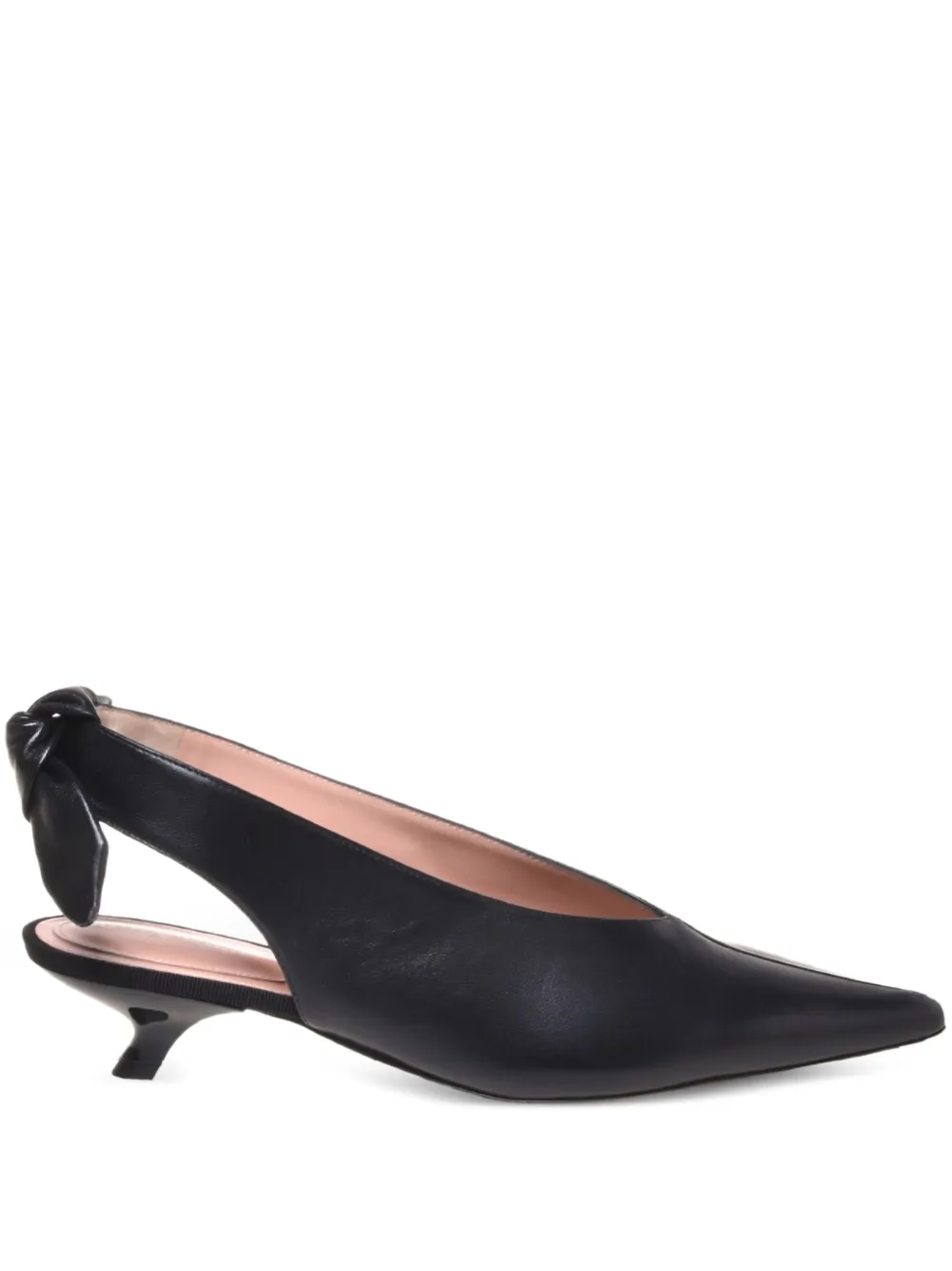 Alberta Ferretti pointed-toe leather pumps Black