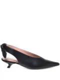 Alberta Ferretti pointed-toe leather pumps - Black