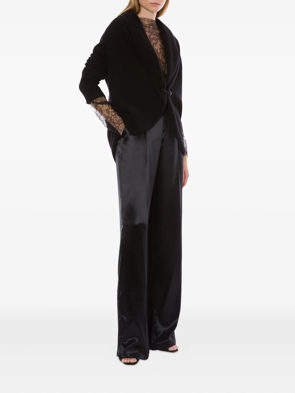 Alberta Ferretti Wollen vest Zwart