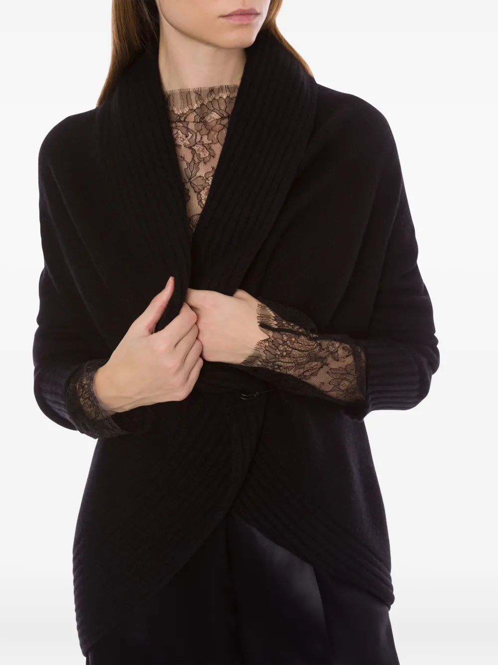 Alberta Ferretti Wollen vest Zwart