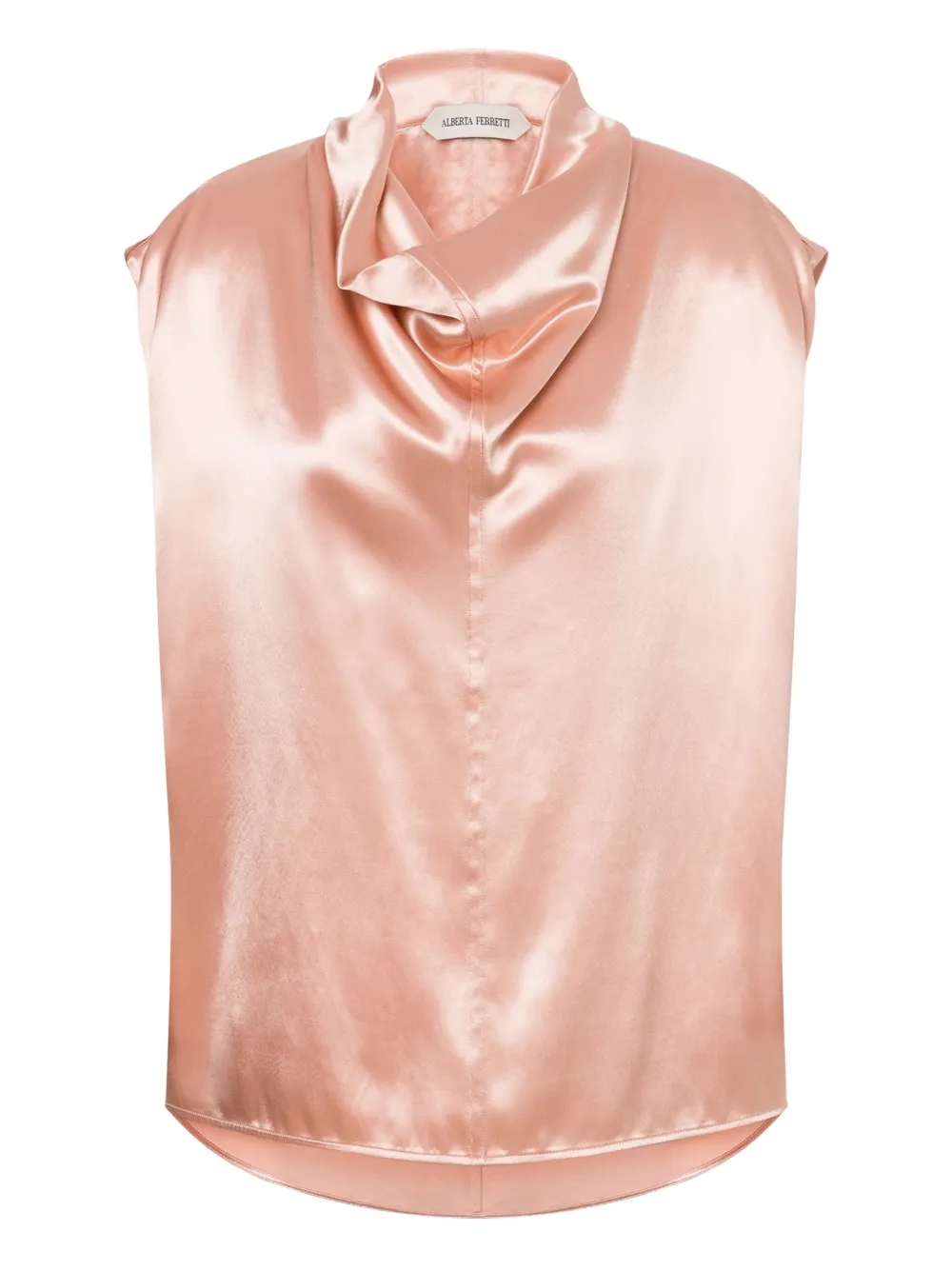 Alberta Ferretti Top met col Roze