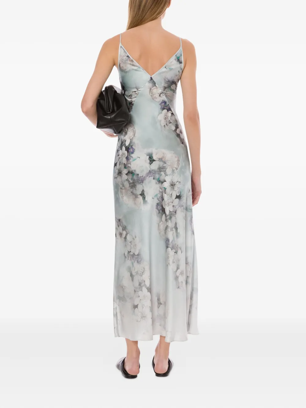 Alberta Ferretti Jurk met bloemenprint Grijs
