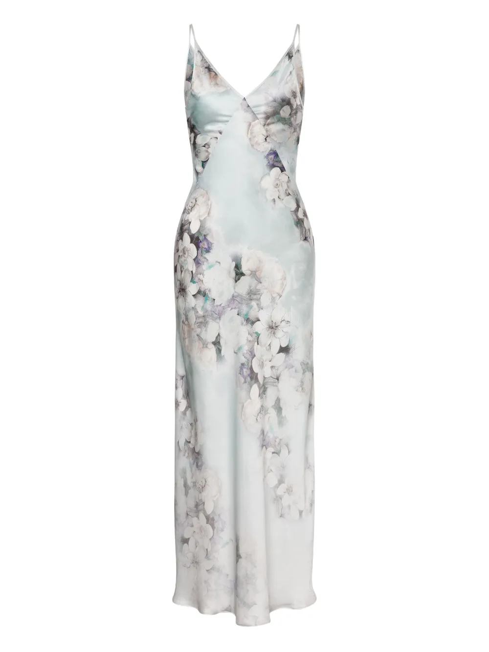 Alberta Ferretti Jurk met bloemenprint Grijs