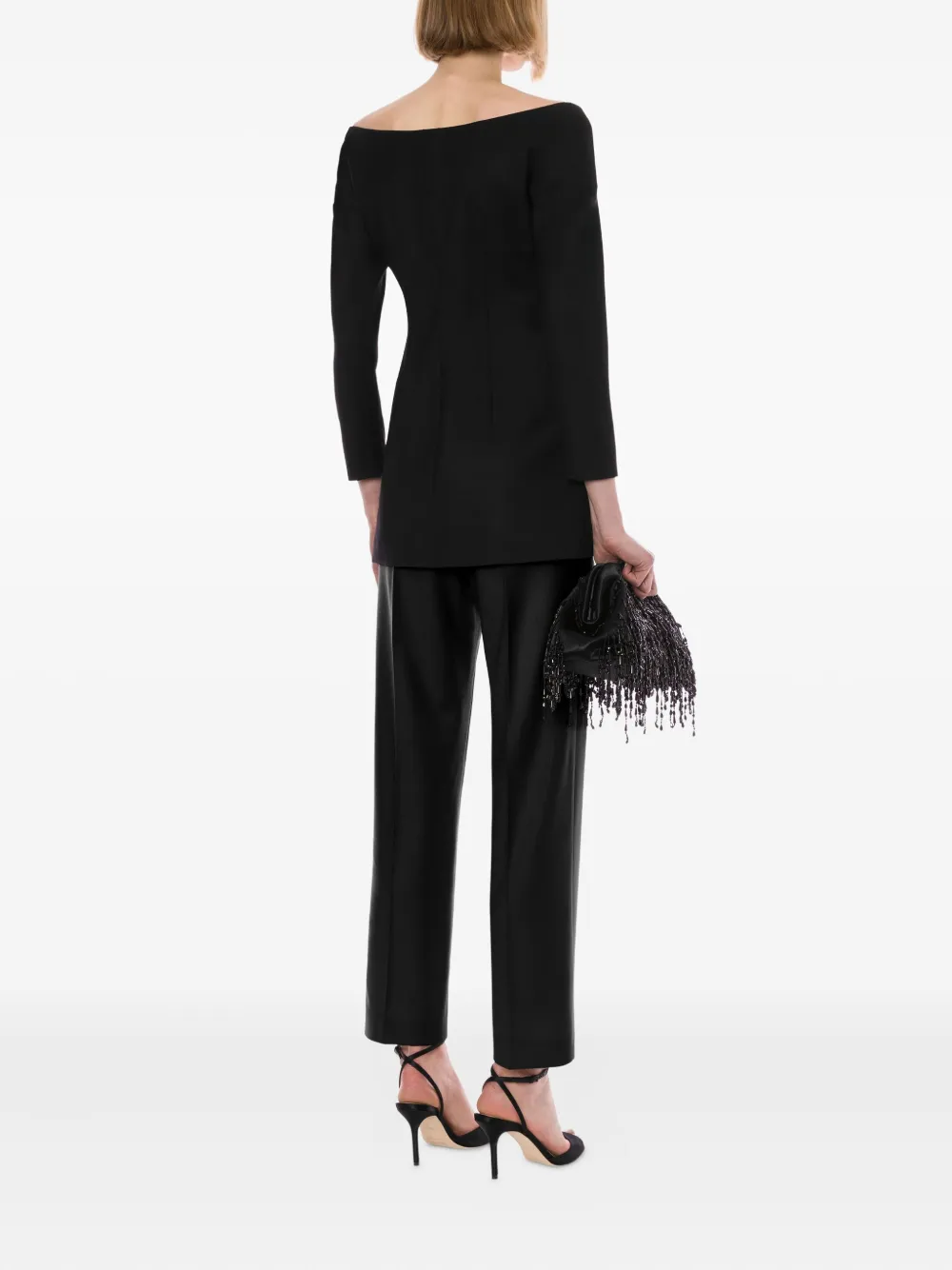 Alberta Ferretti Top van scheerwol Zwart