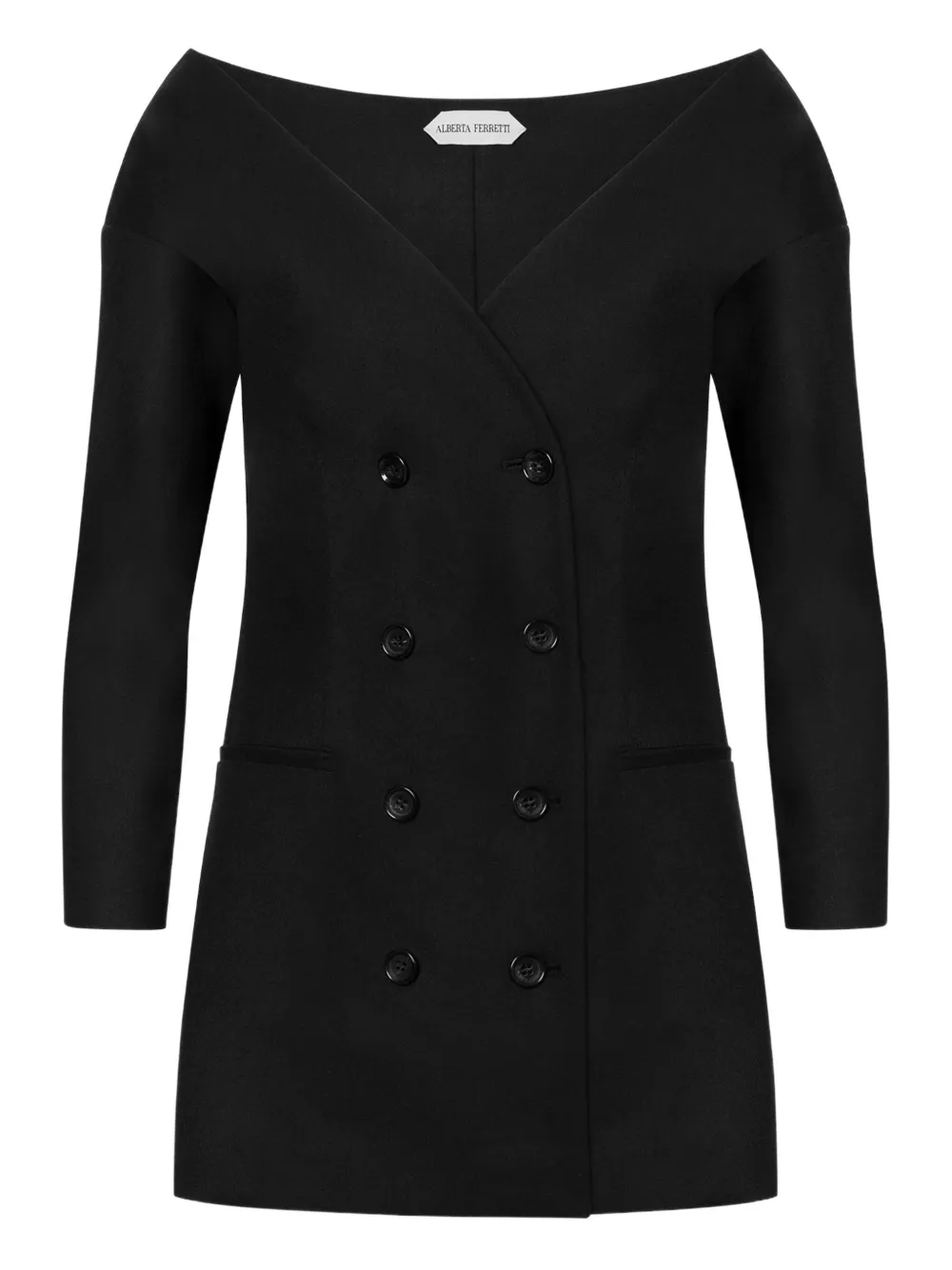 Alberta Ferretti Top van scheerwol Zwart
