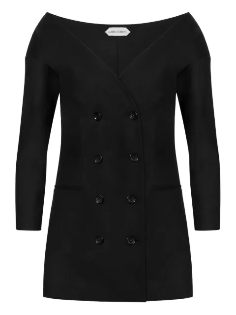 Alberta Ferretti virgin-wool blend top