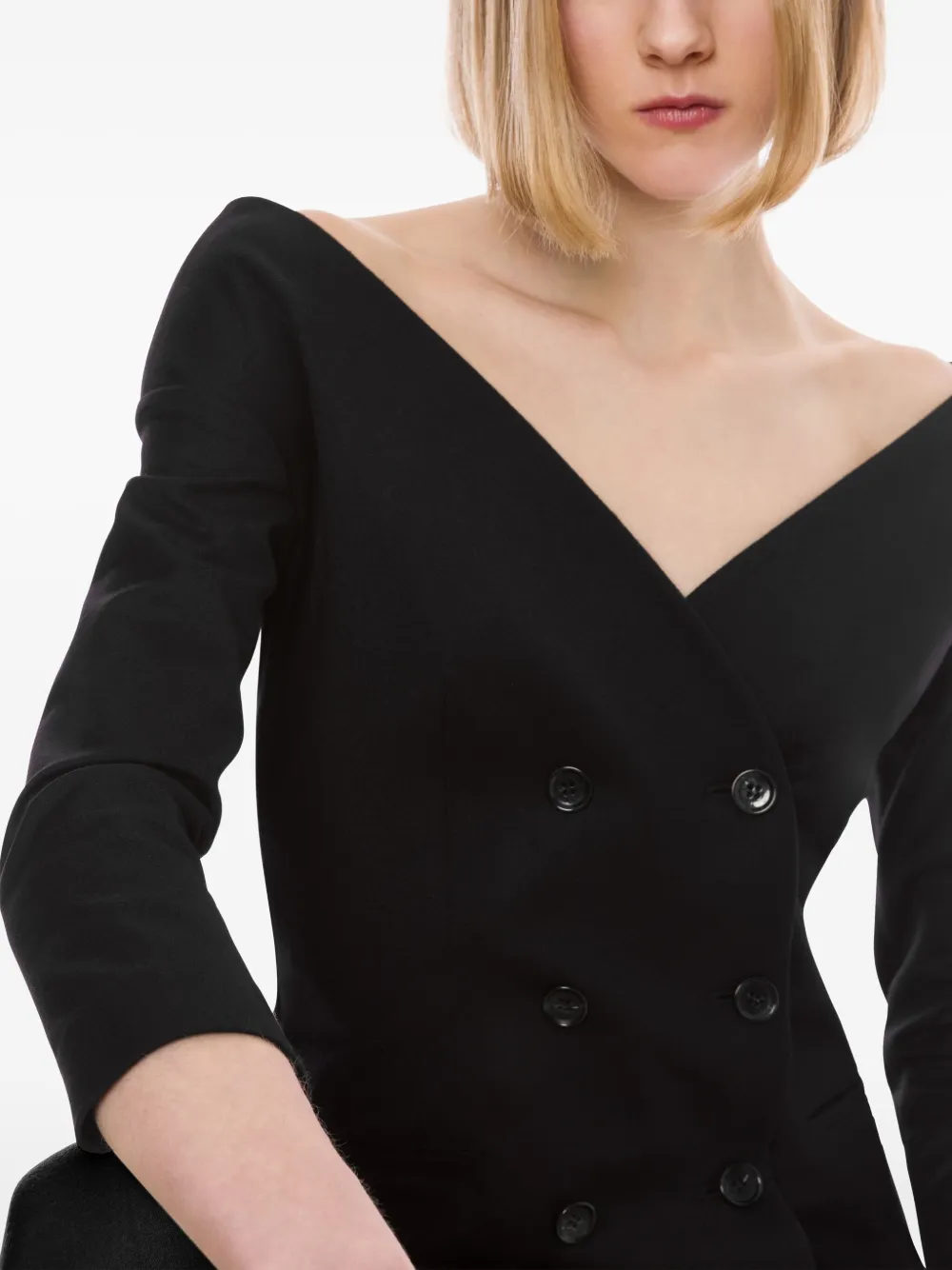 Alberta Ferretti Top van scheerwol Zwart