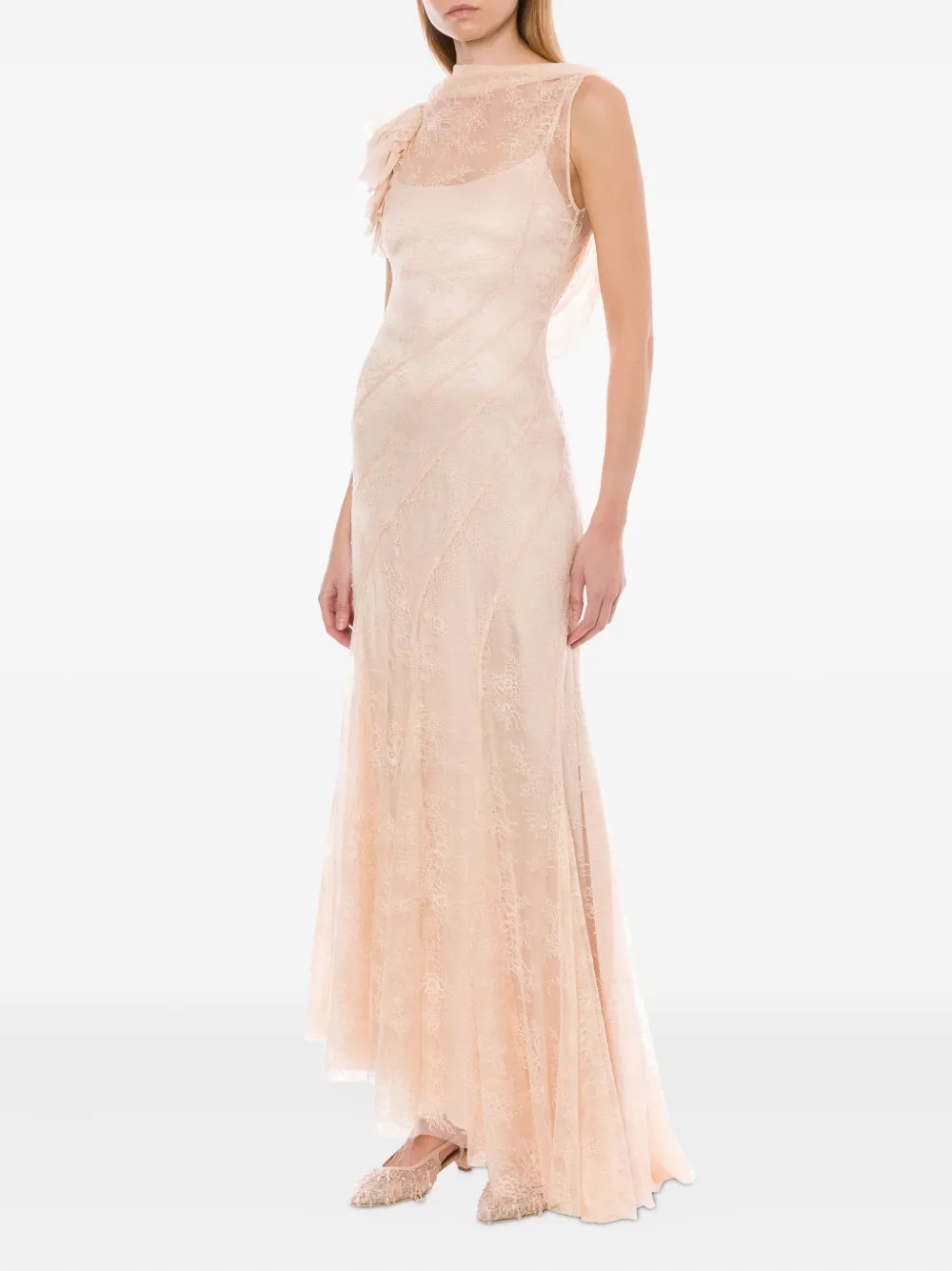 Alberta Ferretti lace-overlay dress | Cocktail & Party Dresses | Image 2