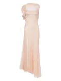 Alberta Ferretti lace-overlay dress - Pink