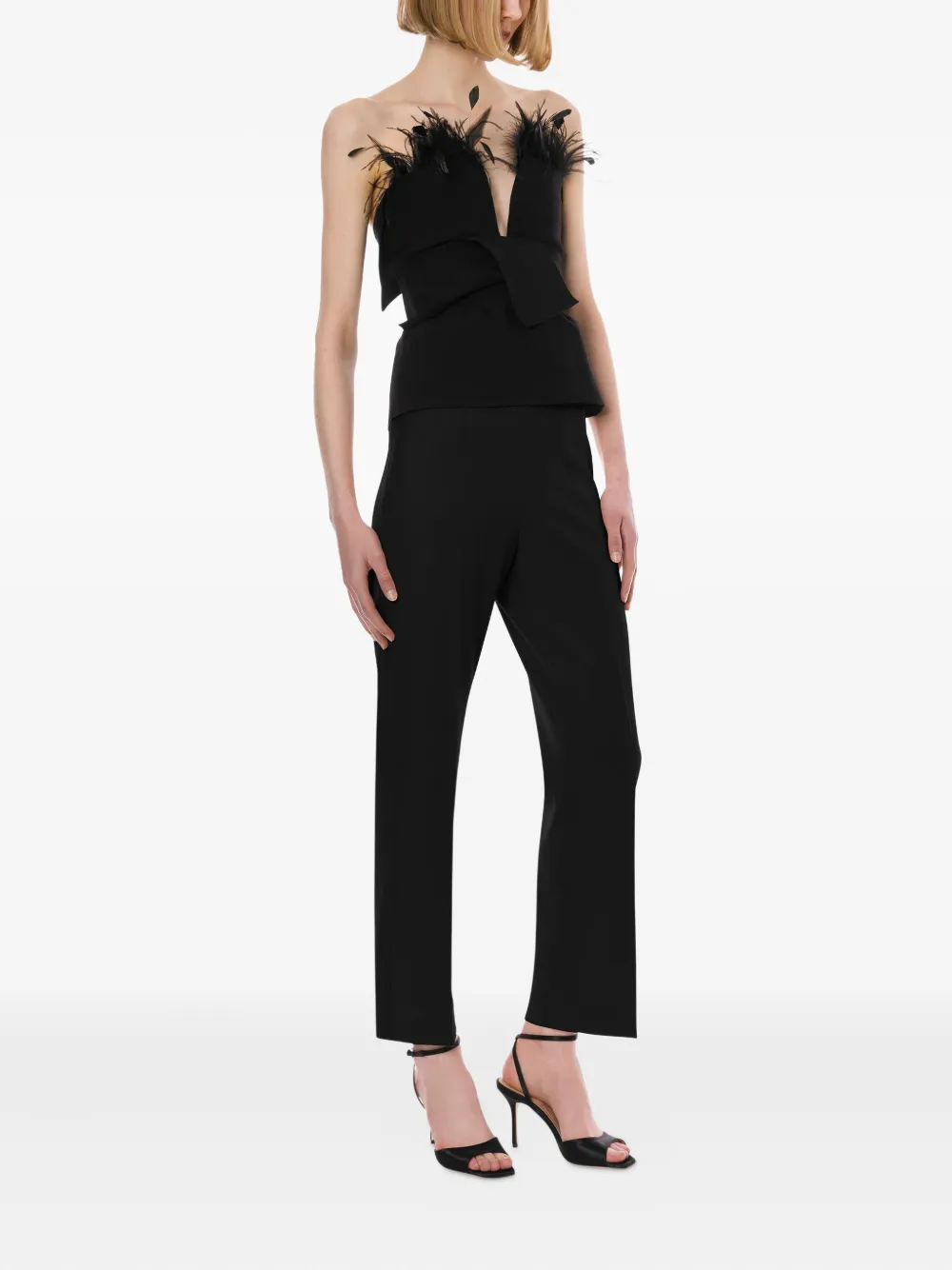 Alberta Ferretti Gebreide top - Zwart