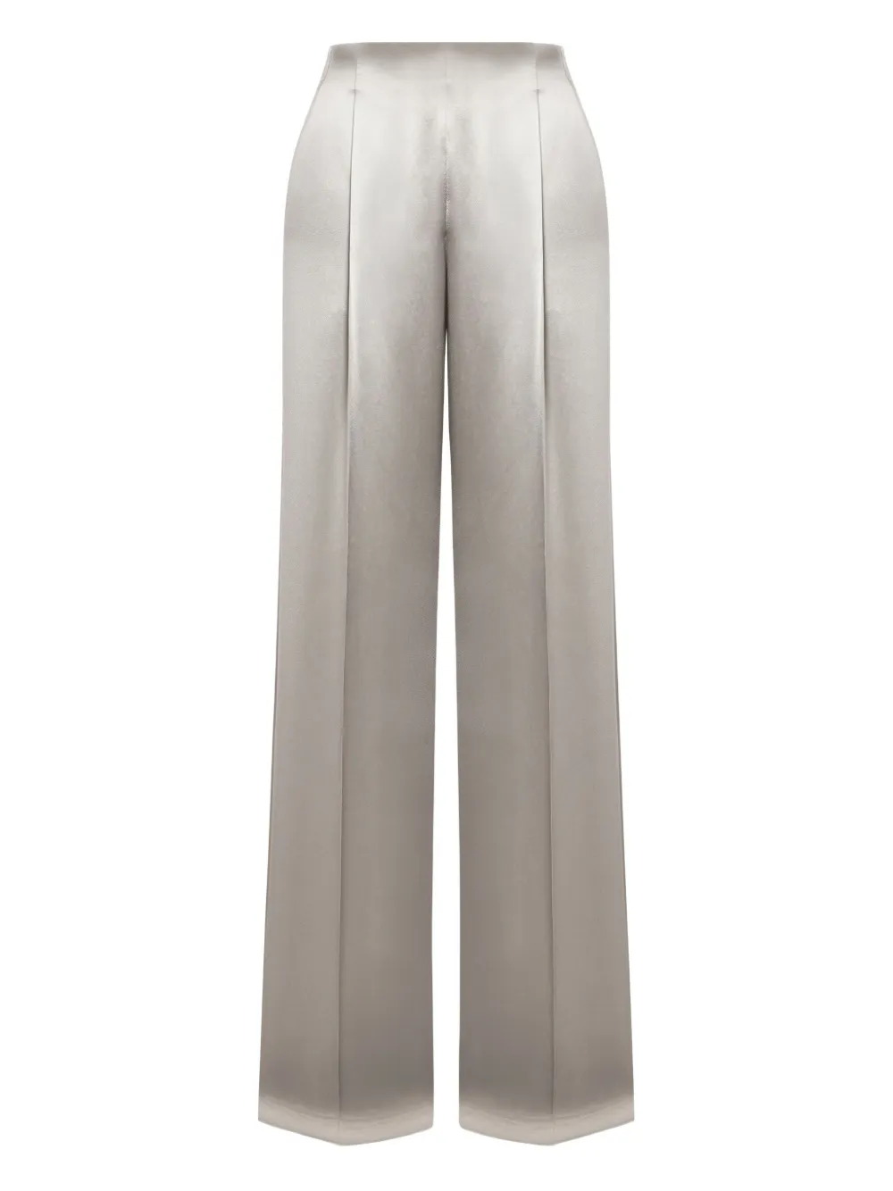 Alberta Ferretti satin high-waisted trousers | Grey | Image 1