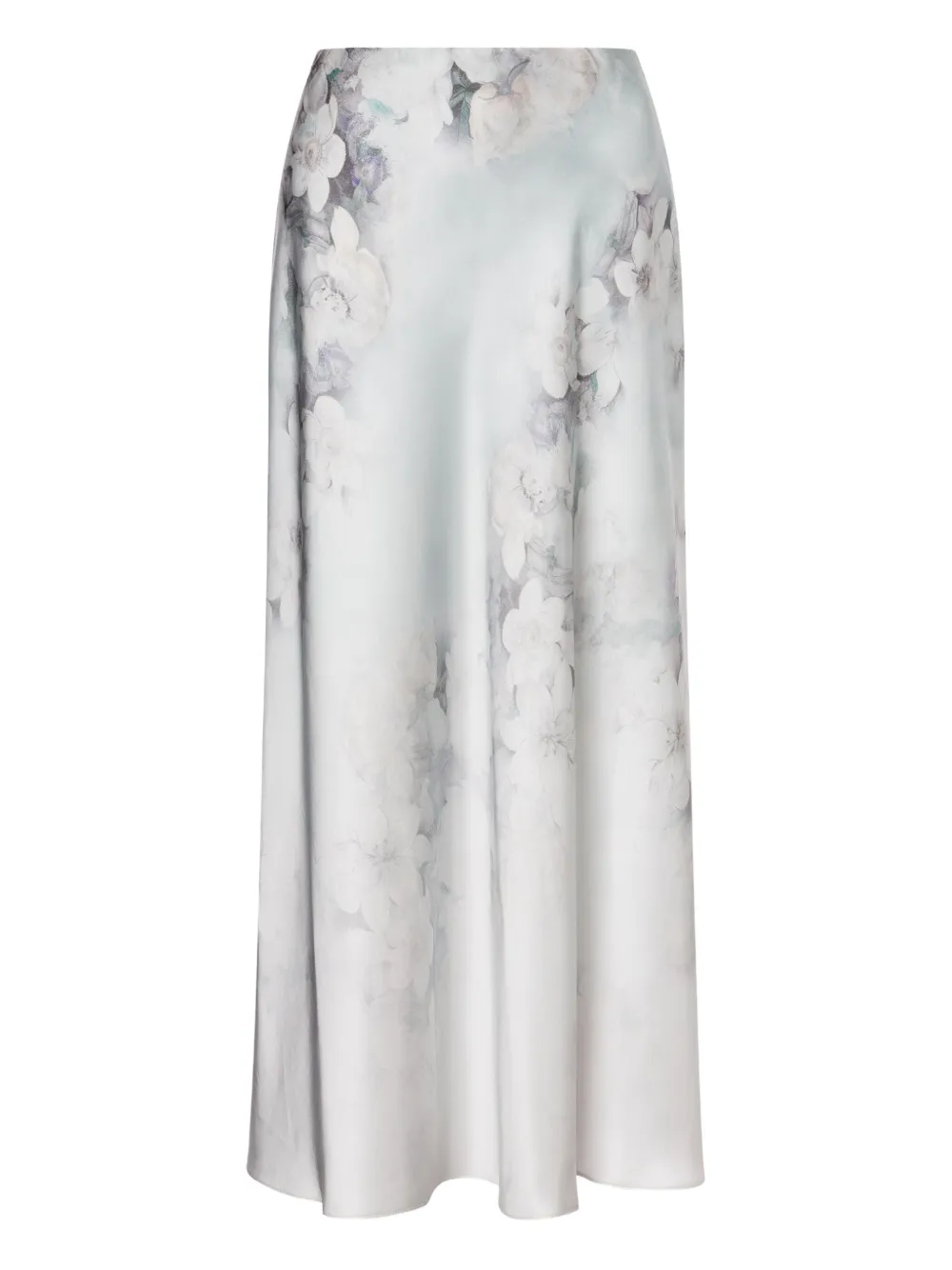 Alberta Ferretti Satijnen midi-rok Grijs