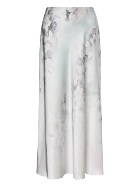 Alberta Ferretti satin midi skirt