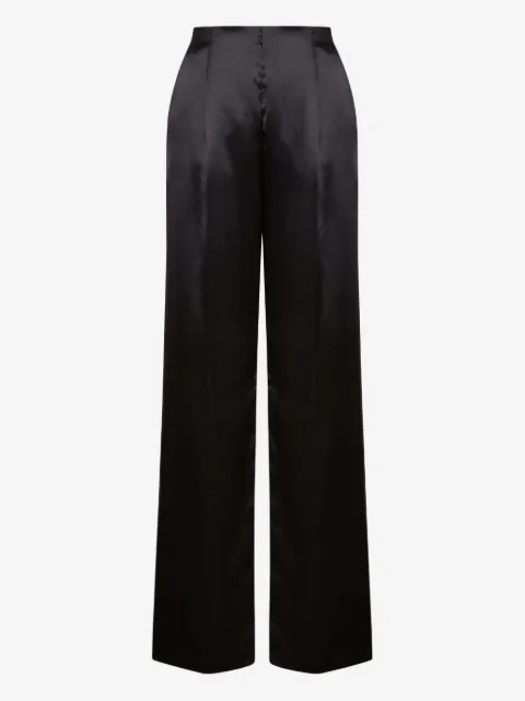 Alberta Ferretti pantalones de satén acampanados