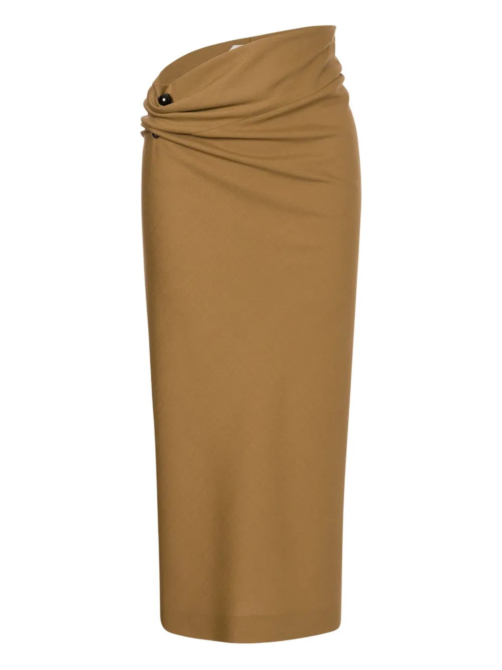 Alberta Ferretti Gesmockte midi-rok Bruin
