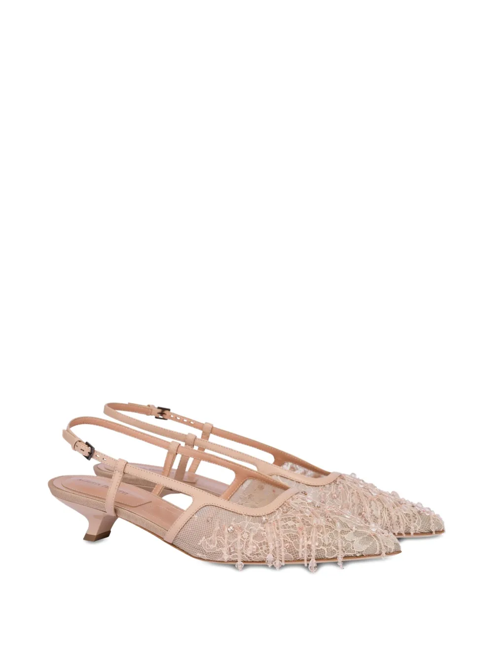 Alberta Ferretti rhinestone-embellished pumps Pink