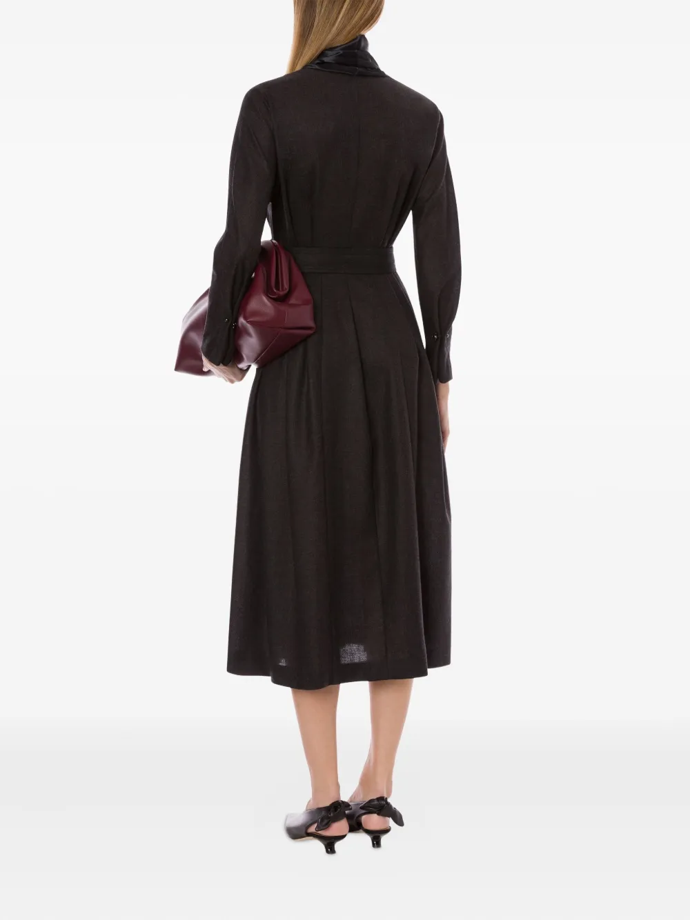 Alberta Ferretti Jurk van scheerwol Grijs