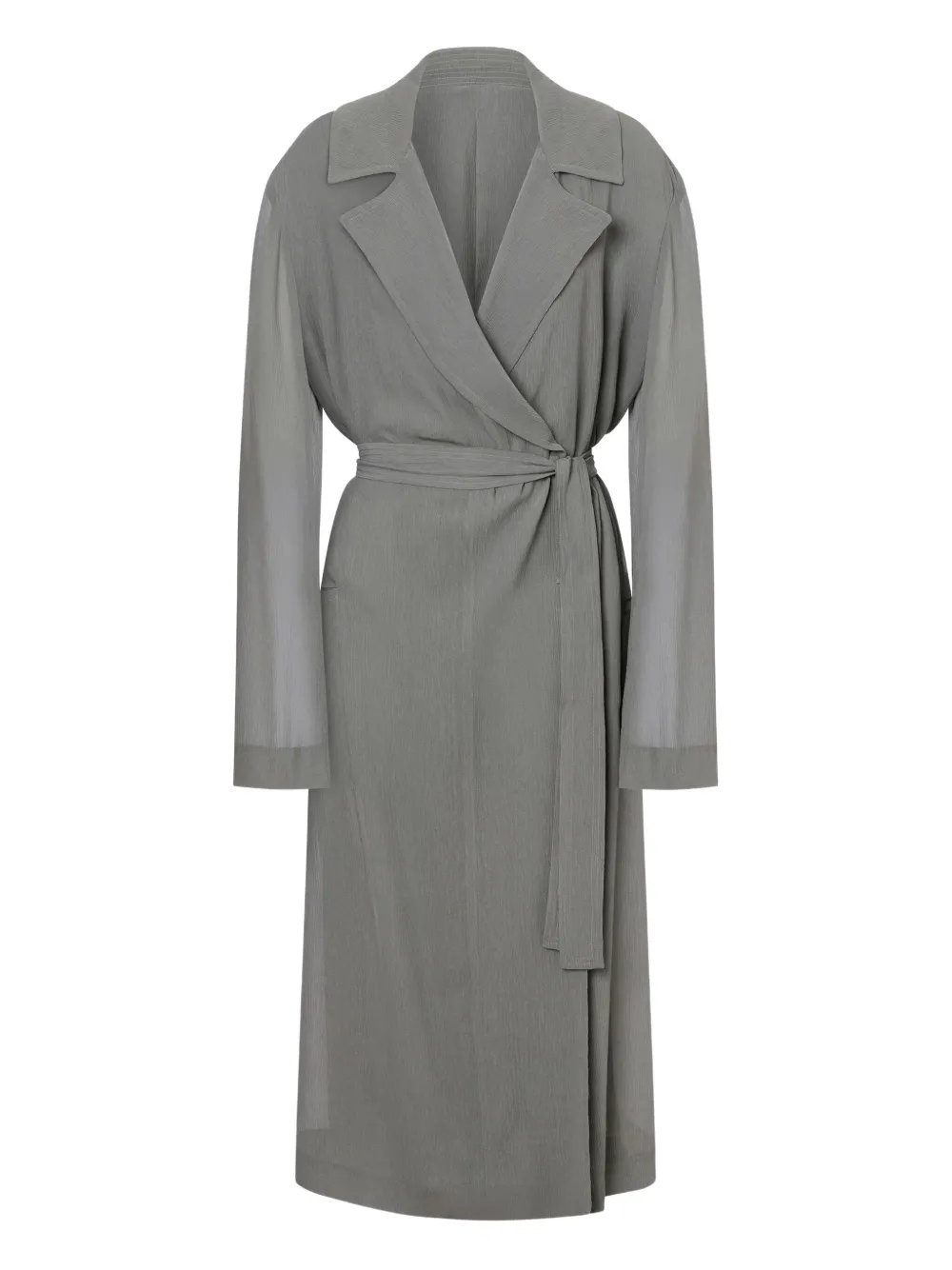 Alberta Ferretti Jas met ceintuur Grijs