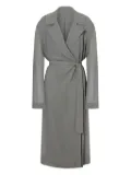 Alberta Ferretti belted coat - Grey