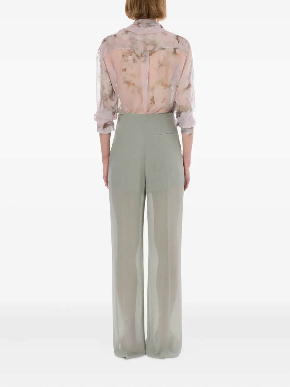 Alberta Ferretti Shirt met bloemenprint Roze