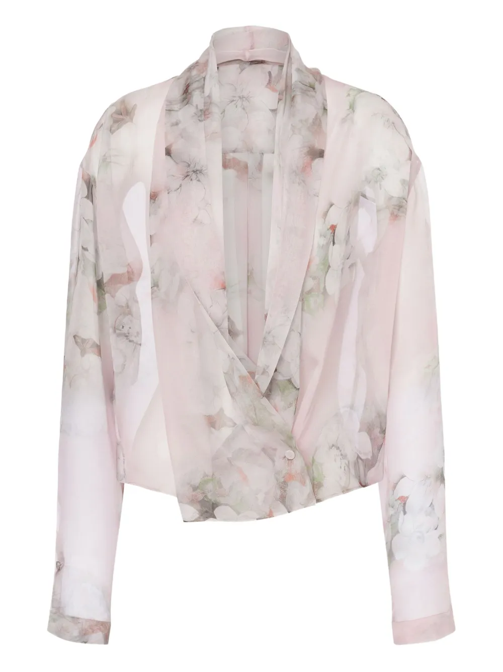 Alberta Ferretti Shirt met bloemenprint Roze