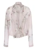 Alberta Ferretti floral-print blouse - Pink