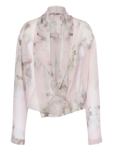 Alberta Ferretti floral-print blouse
