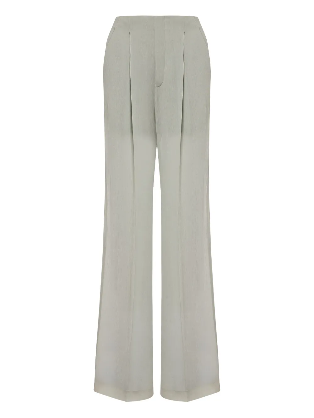 Alberta Ferretti High waist plooibroek Grijs