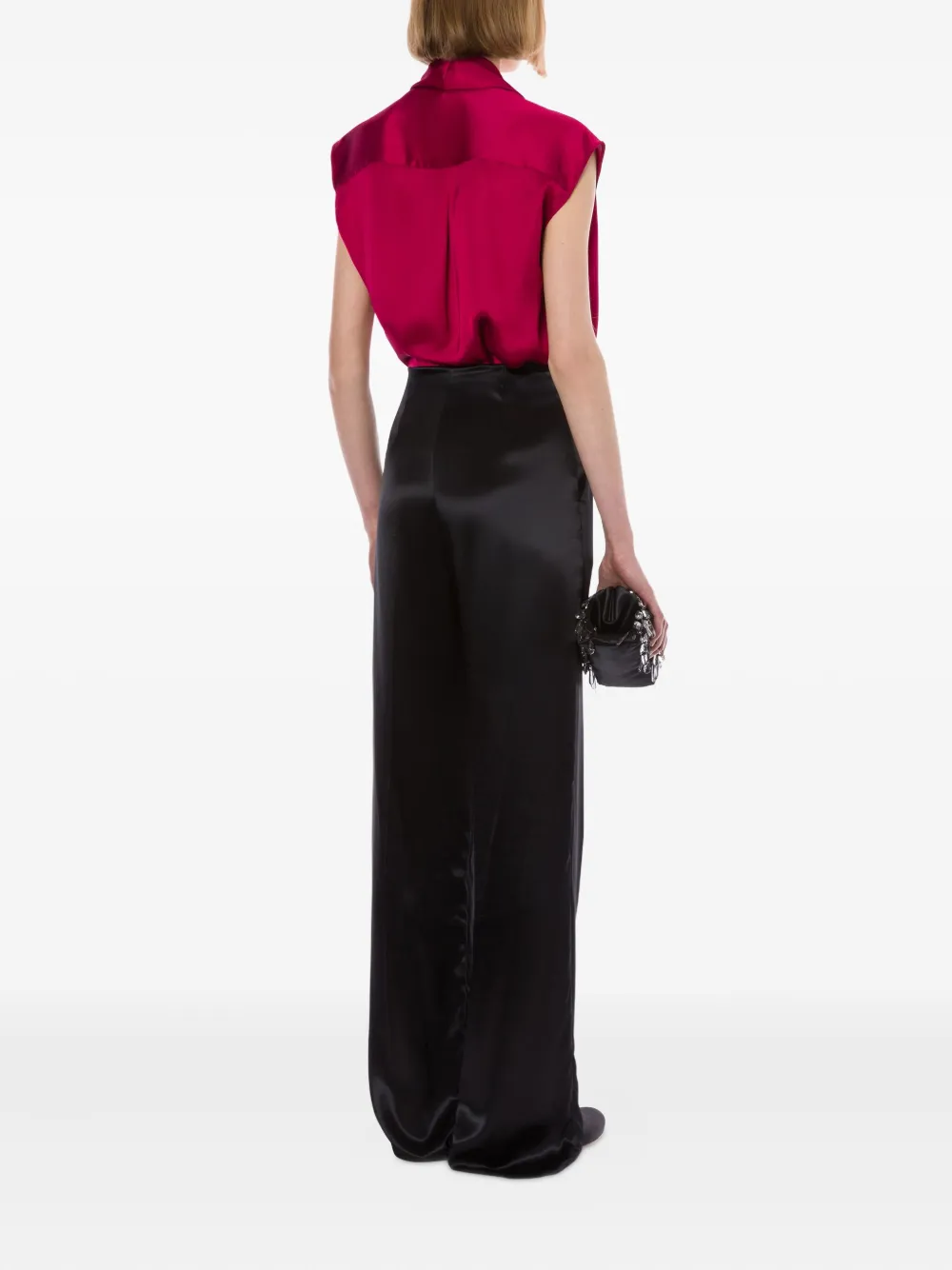 Alberta Ferretti Satijnen blouse Roze